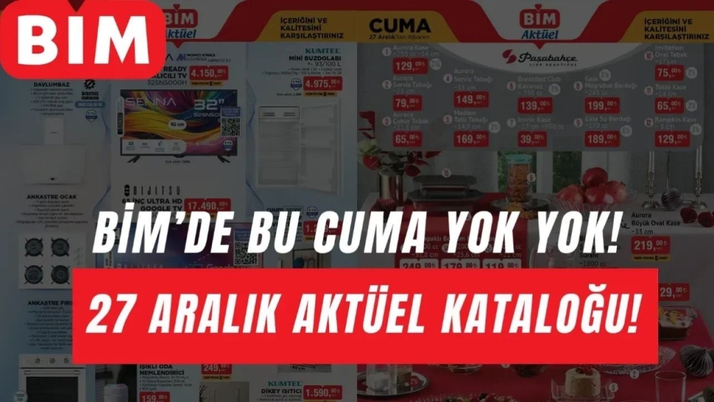 BİM 27 Aralık 2024 Aktüel Kataloğu