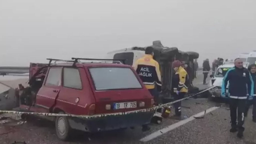 Kırşehir’de Zincirleme Trafik Kazası