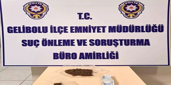 Gelibolu’da Uyuşturucu Operasyonu20 Gram Esrar ve Metamfetamin Ele Geçirildi