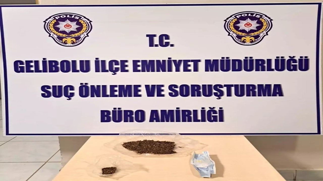 Gelibolu’da Uyuşturucu Operasyonu20 Gram Esrar ve Metamfetamin Ele Geçirildi