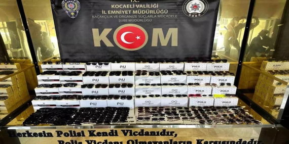 Kocaeli'de 169 Bin Kaçak Güneş Gözlüğü Ele Geçirildi